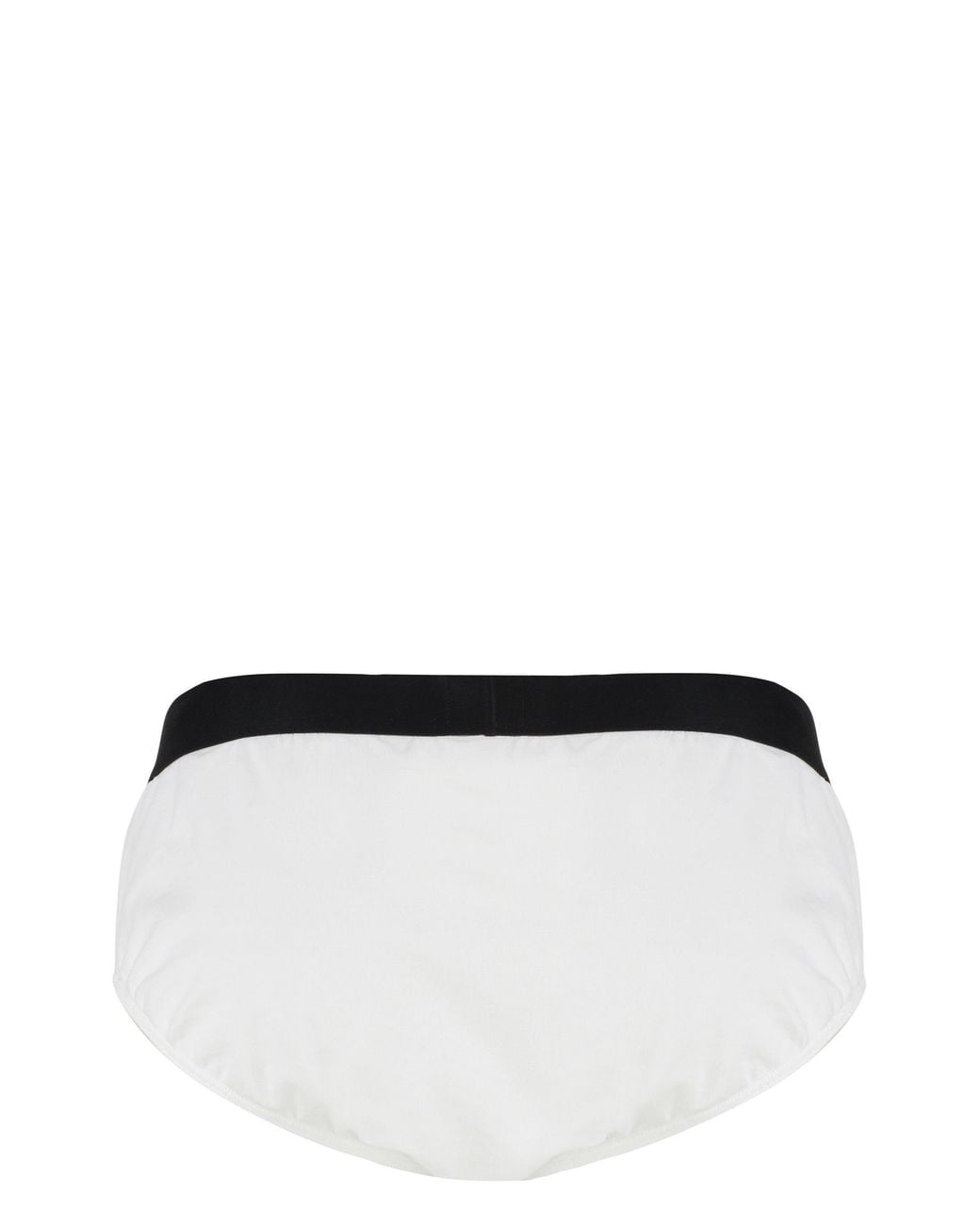 Boss White Set Of Three Cotton Briefs With Logoed Elastic Band for men