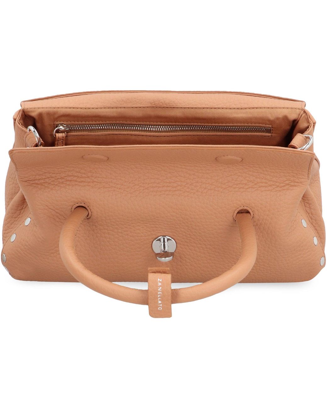 Zanellato Brown Dotta Leather Handbag