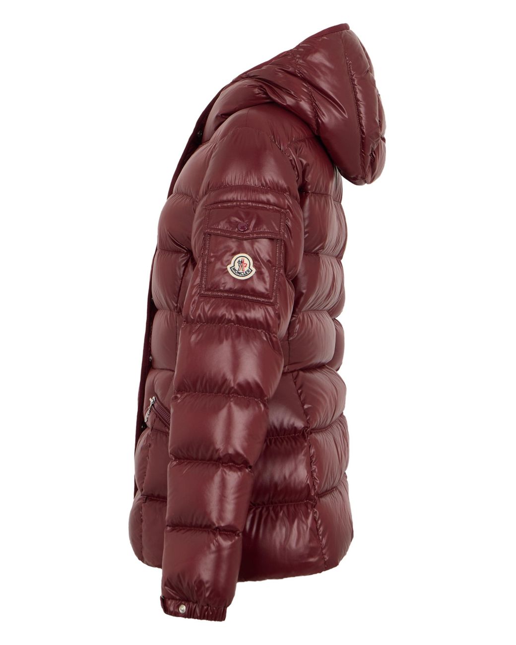 Moncler Red Barante Puffer Jacket With Hood