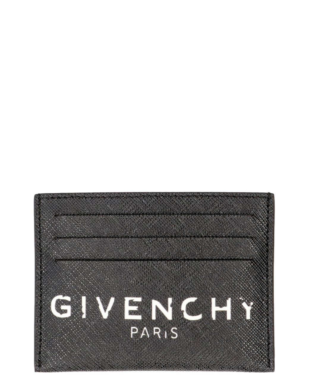 Givenchy Coated Canvas Card Holder in Black | Lyst