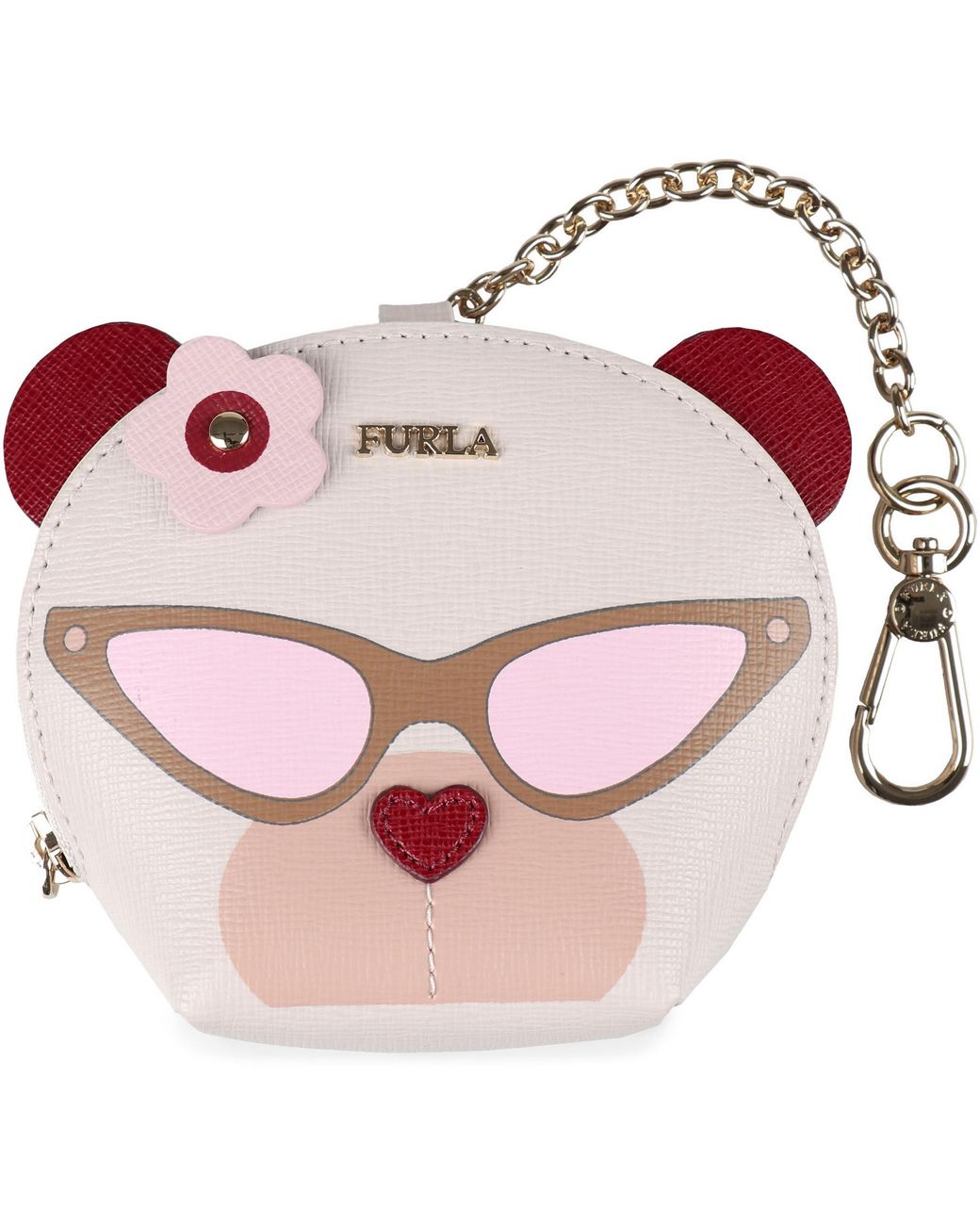 Furla Allegra Leather Coin Purse in Beige (Natural) Lyst