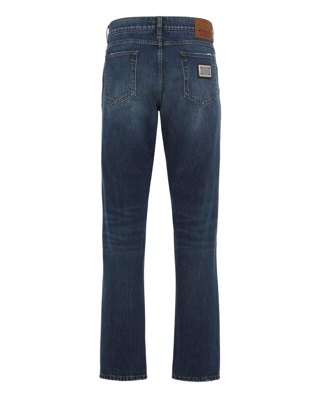 Dolce & Gabbana Blue Dolce & Gabbana Straight Jeans With Five Pockets for men