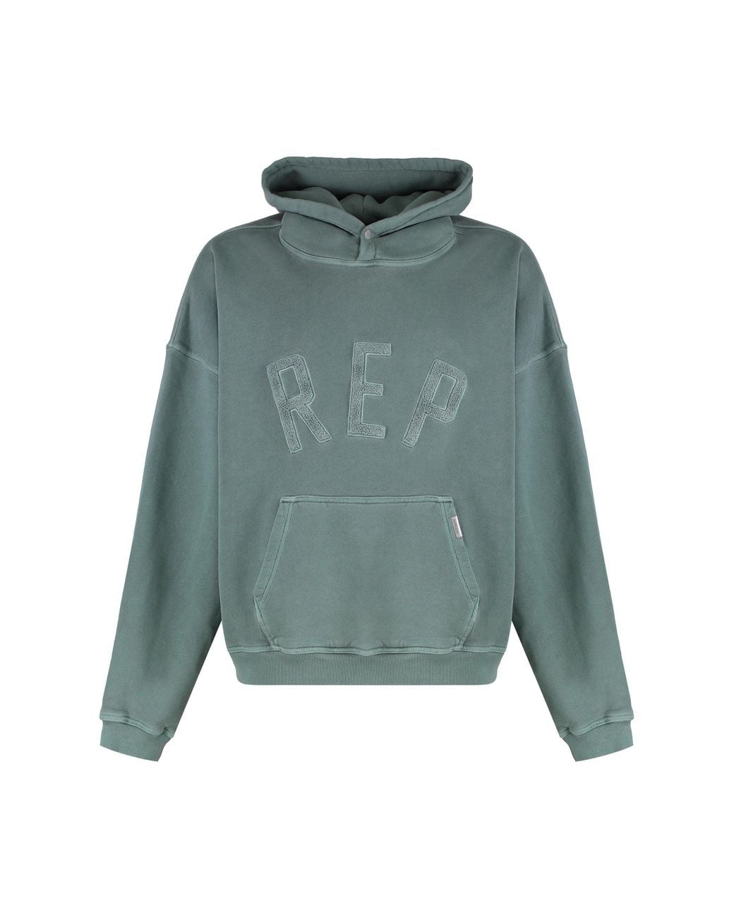 Represent Green Cotton Hoodie for men