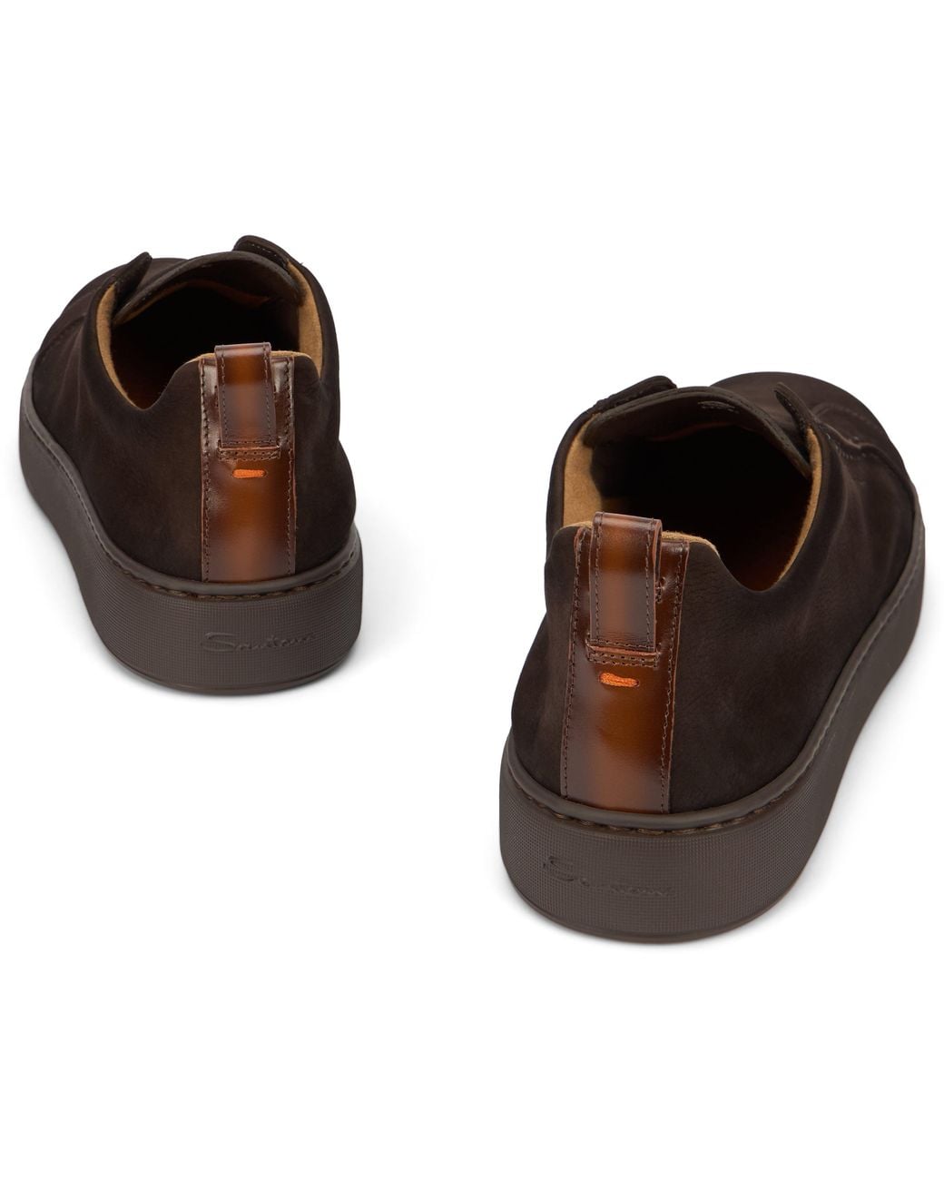 Santoni Black Slip-On for men