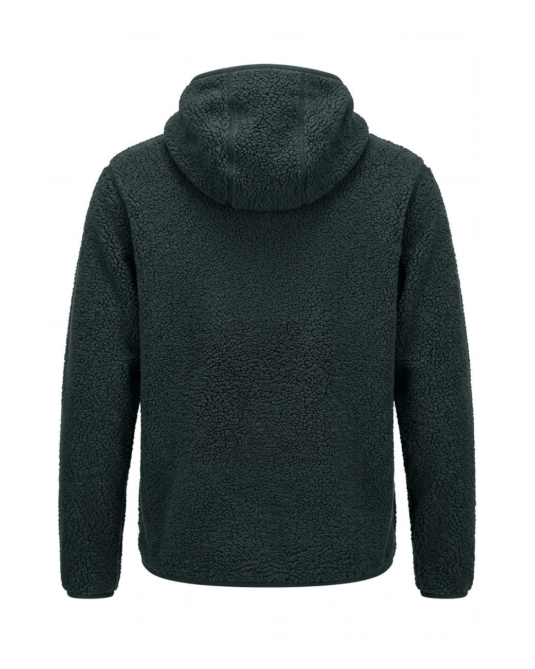 K-Way Black Hooded Sweatshirt With Zipper for men