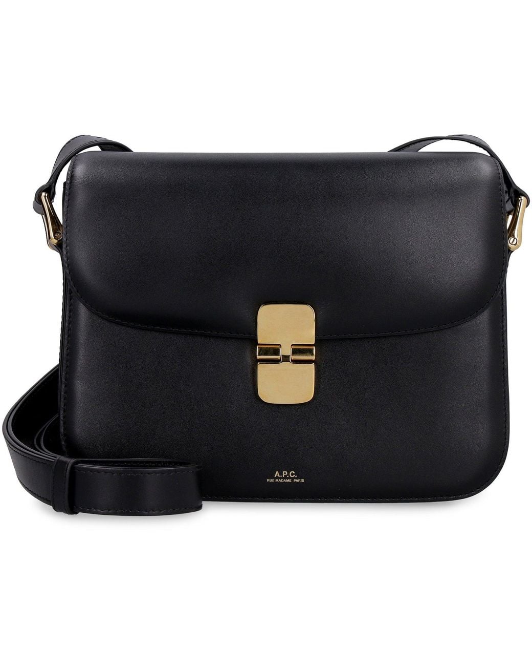 A.P.C. Black Grace Leather Crossbody Bag Shoulder