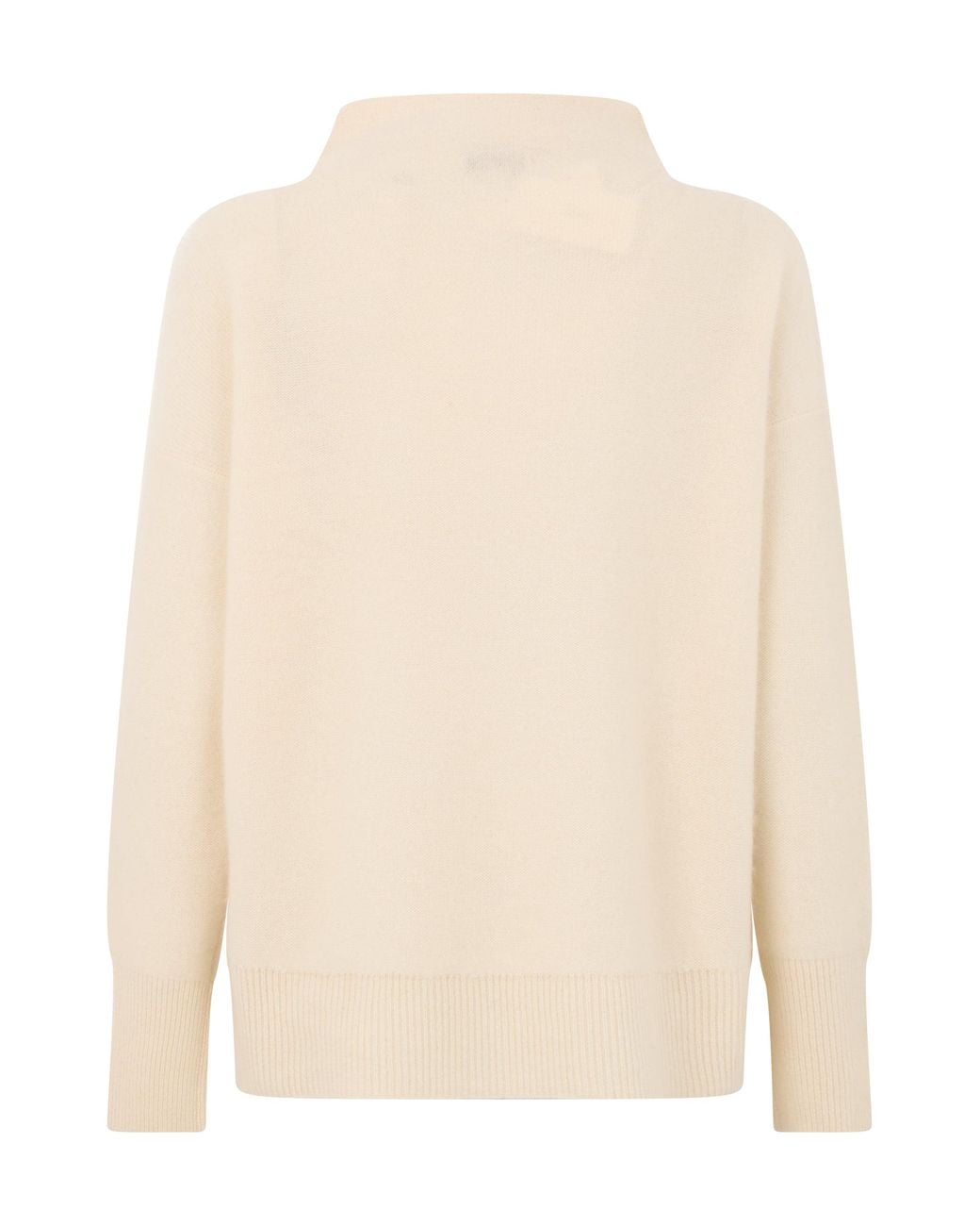 Vince Natural Oversized Sweater With High Collar