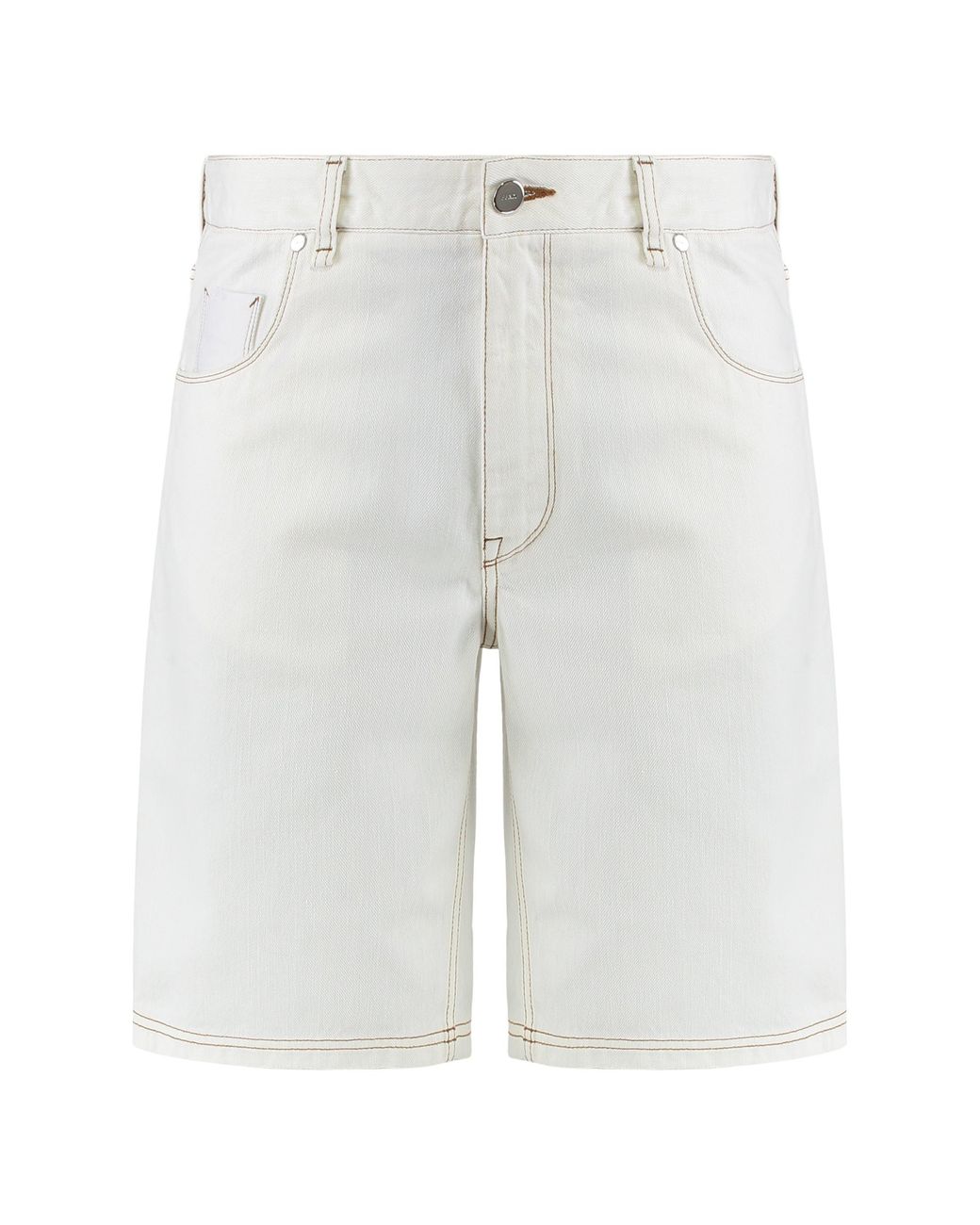 Fendi White Bermuda Shorts Cotton for men