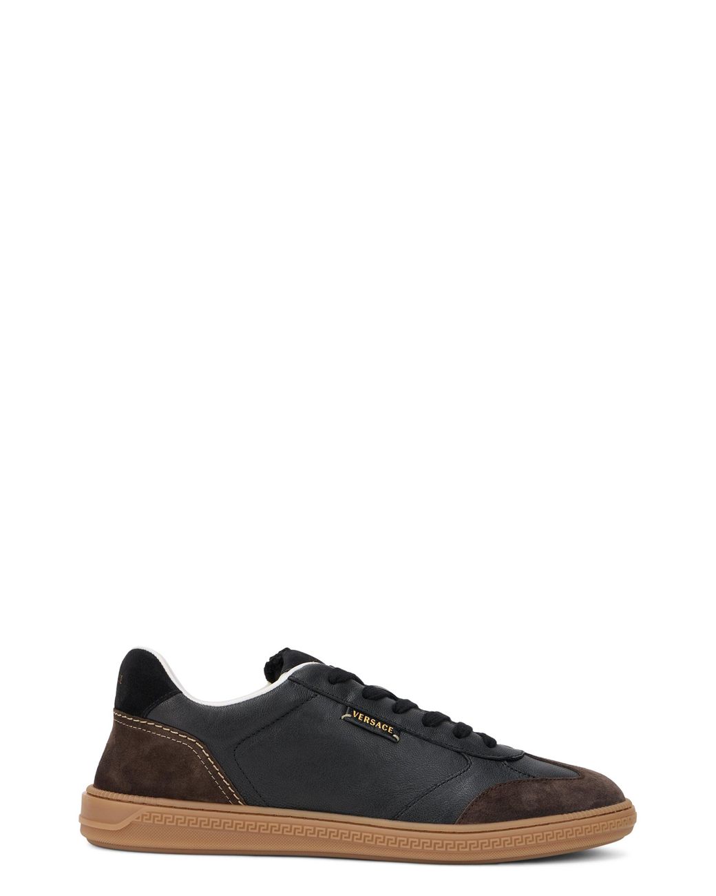 Versace Black Leather Sneakers for men