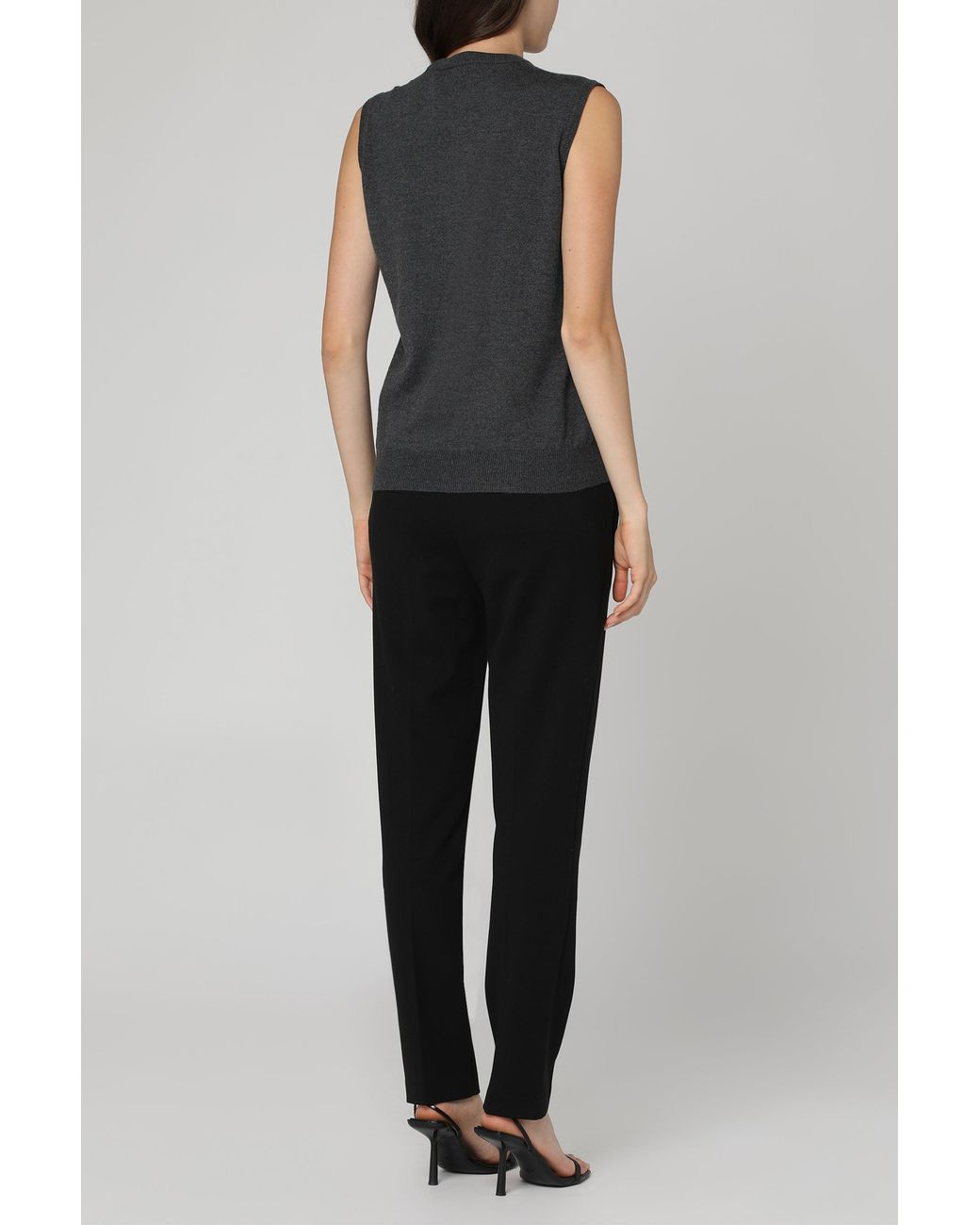 Pinko Black Bello Stretch Viscose Trousers