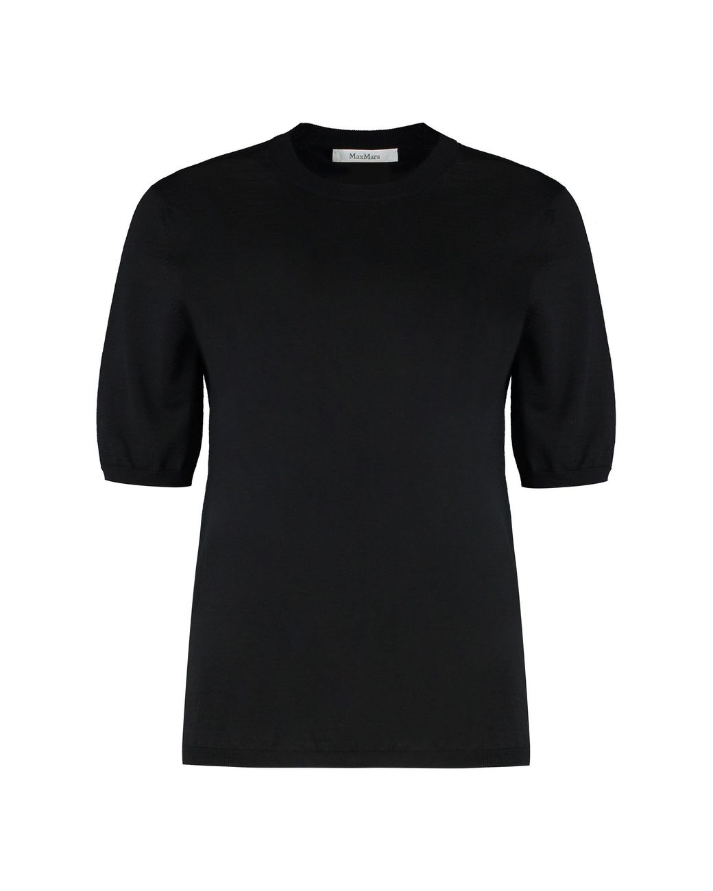 Max Mara Black Basic Wool Shirt
