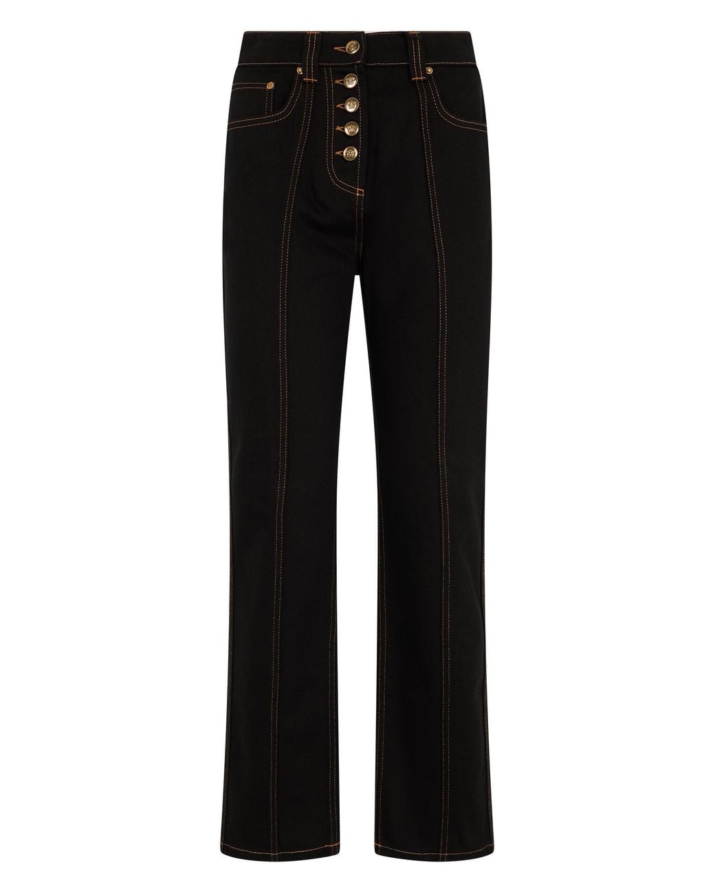 Versace Black High-Waisted Jeans