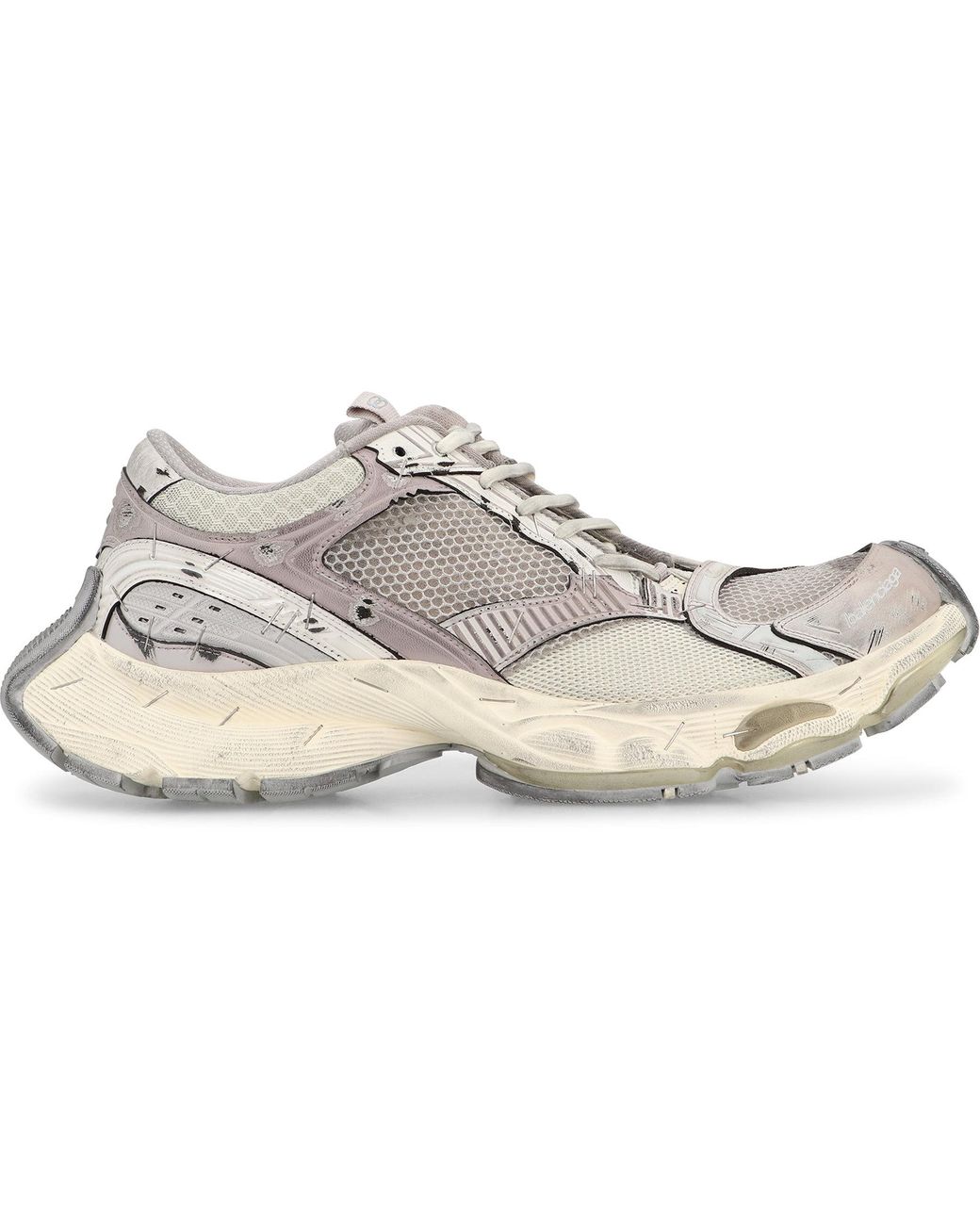 Balenciaga Gray Stapler Low-Top Sneakers for men