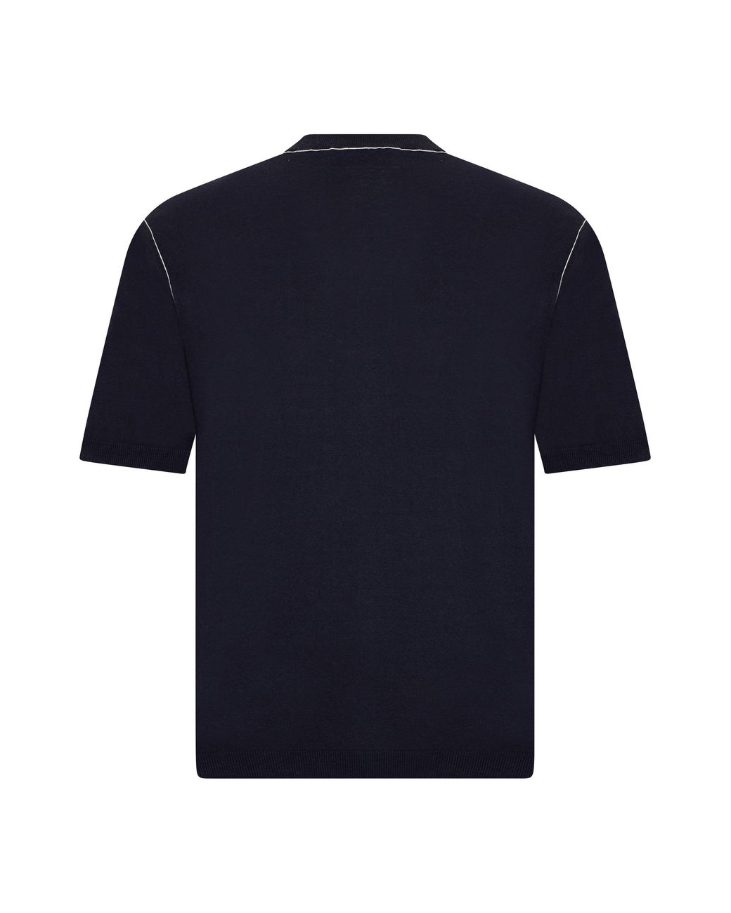 Gucci Blue Wool Sweater With Short Sleeves for men