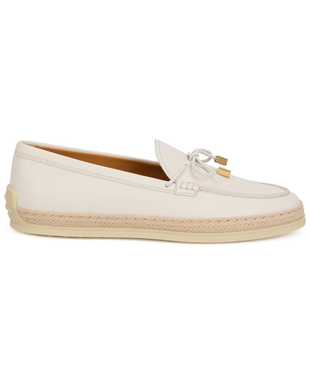 Tod's White Loafer Calfskin Loafers