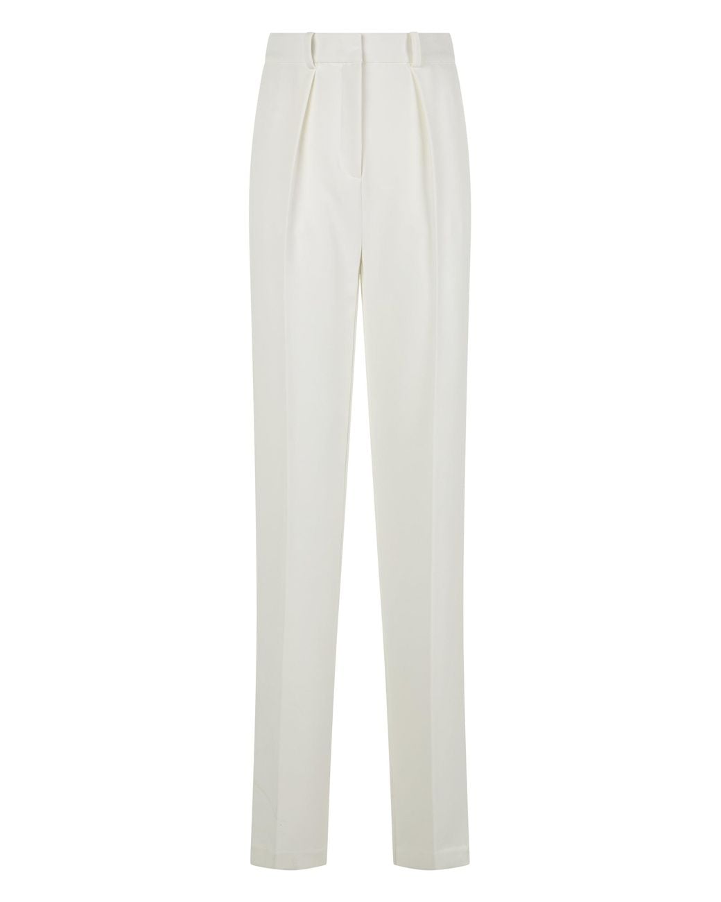 Elisabetta Franchi White Trousers With Pleats