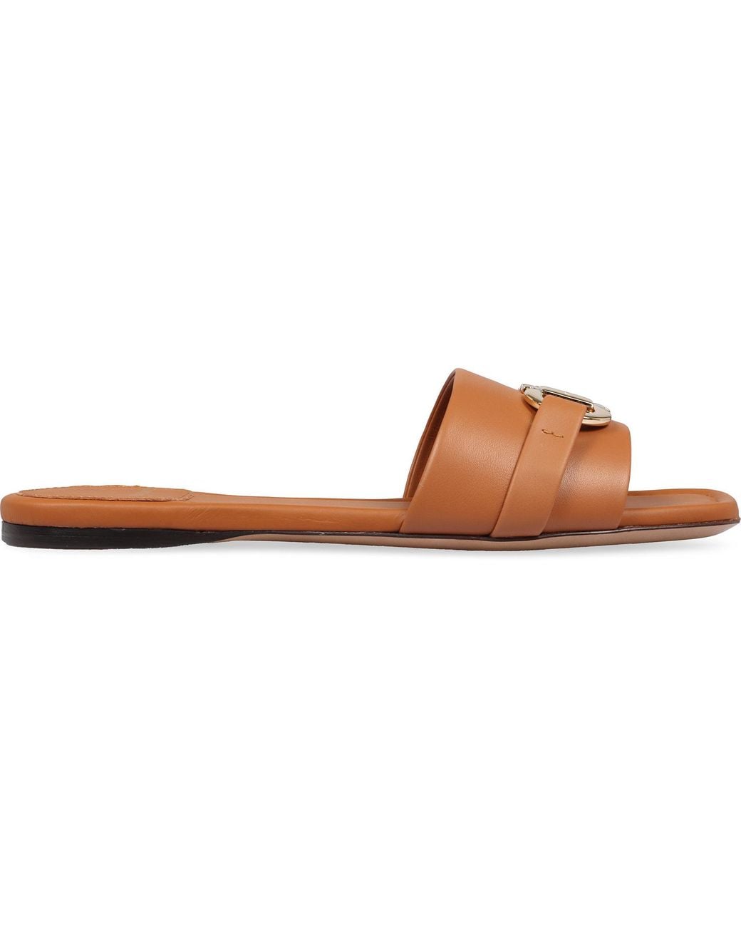 Ferragamo Multicolor Leather Slides
