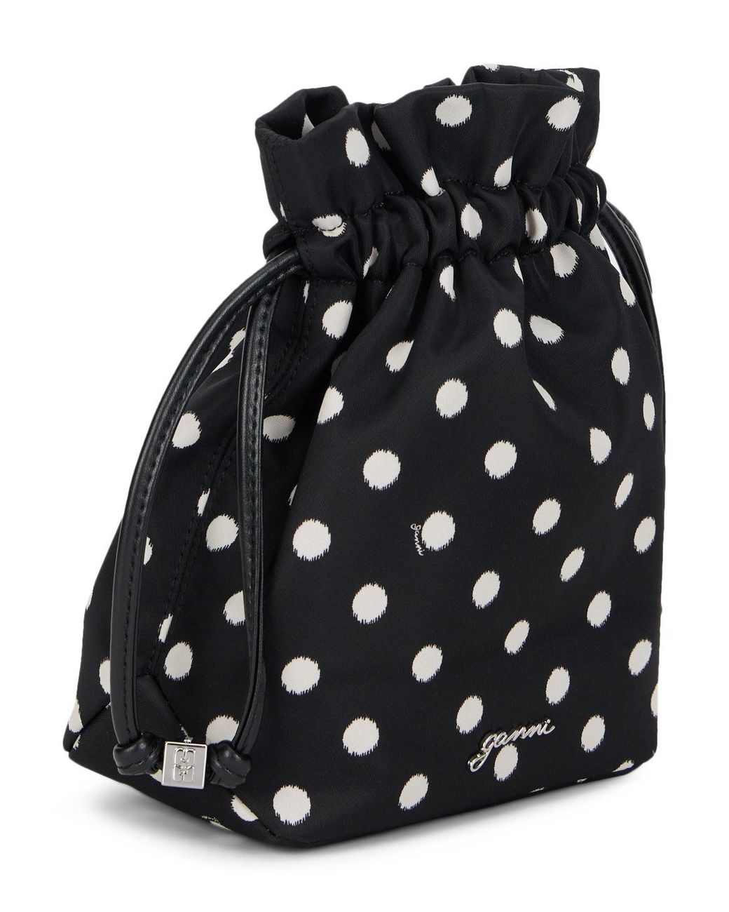 Ganni Black Bag With Dots
