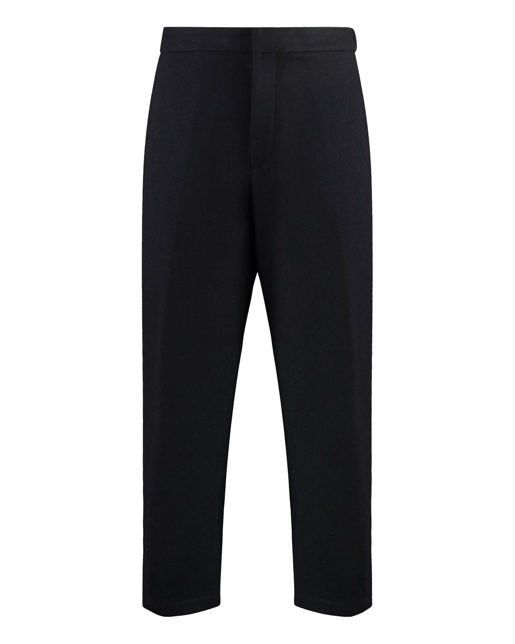 Jil Sander Blue Classic Wool Trousers With Elastic Back Waist Insert for men