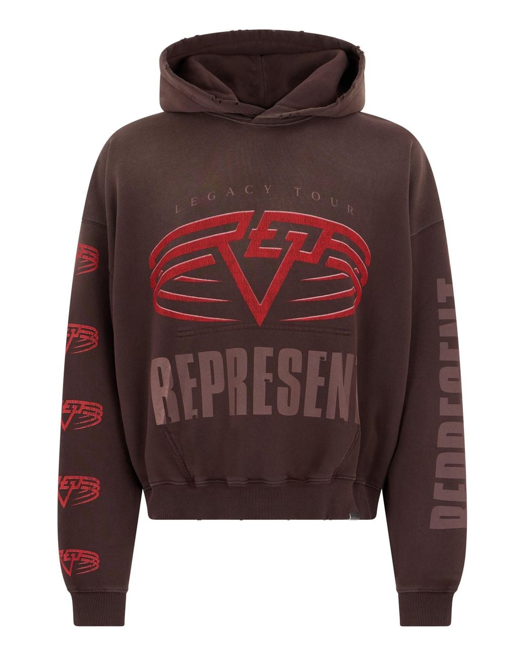 Represent Red Hoodie Living Legacy Cotton Jumpers for men