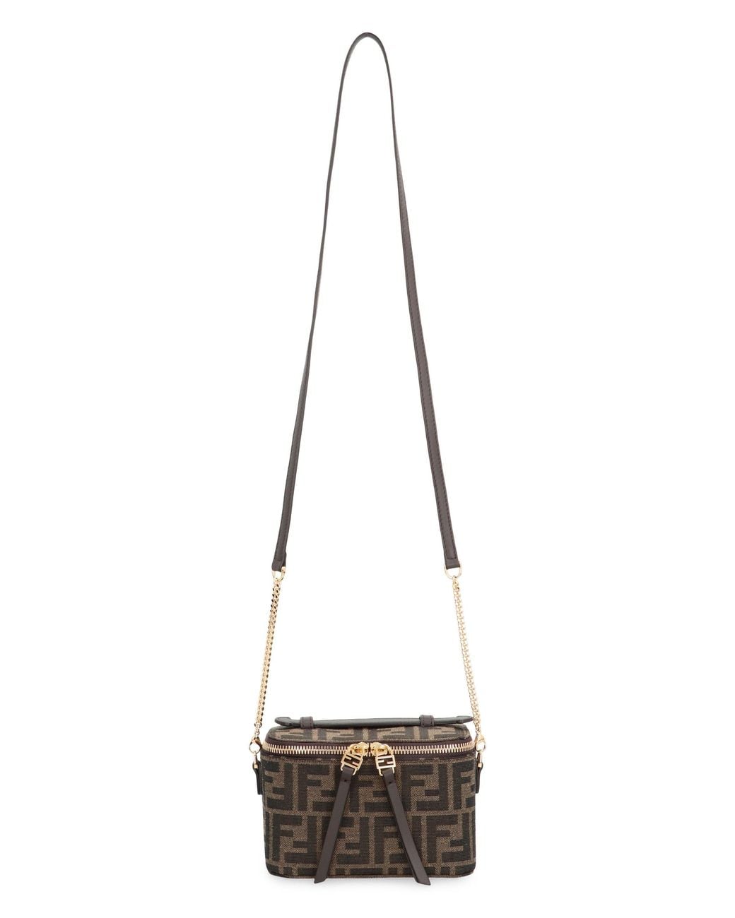 Fendi Gray Mini Vanity Handbag