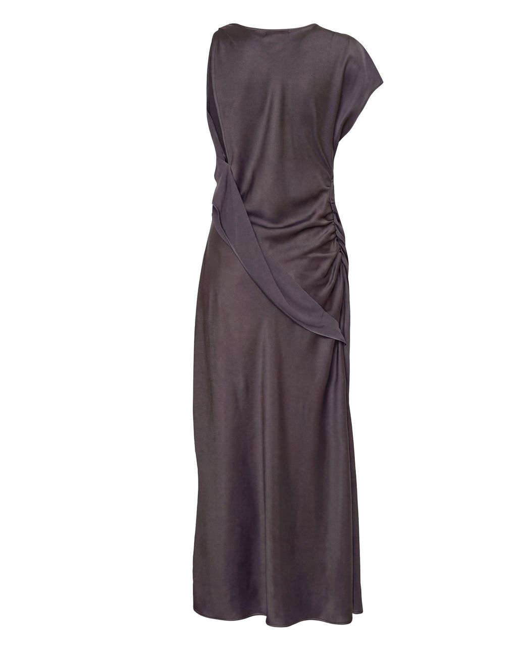 Victoria Beckham Purple Asymmetrical Long Dress