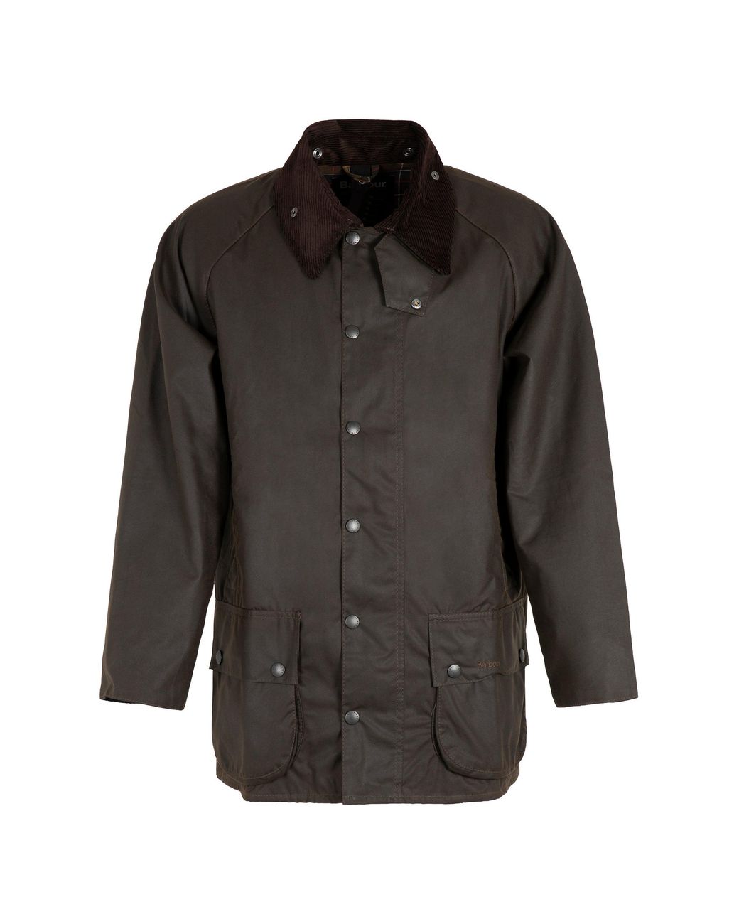 Barbour Black Beaufort Waxed Cotton Jacket for men