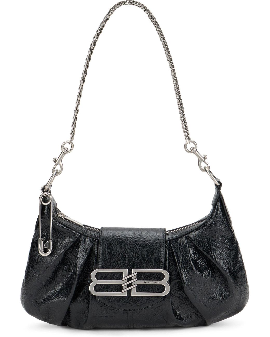 Balenciaga Black Shoulder Bag Pamela Small Leather