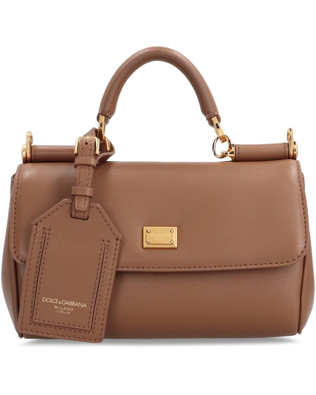 Dolce & Gabbana Brown Handbag My Sicily