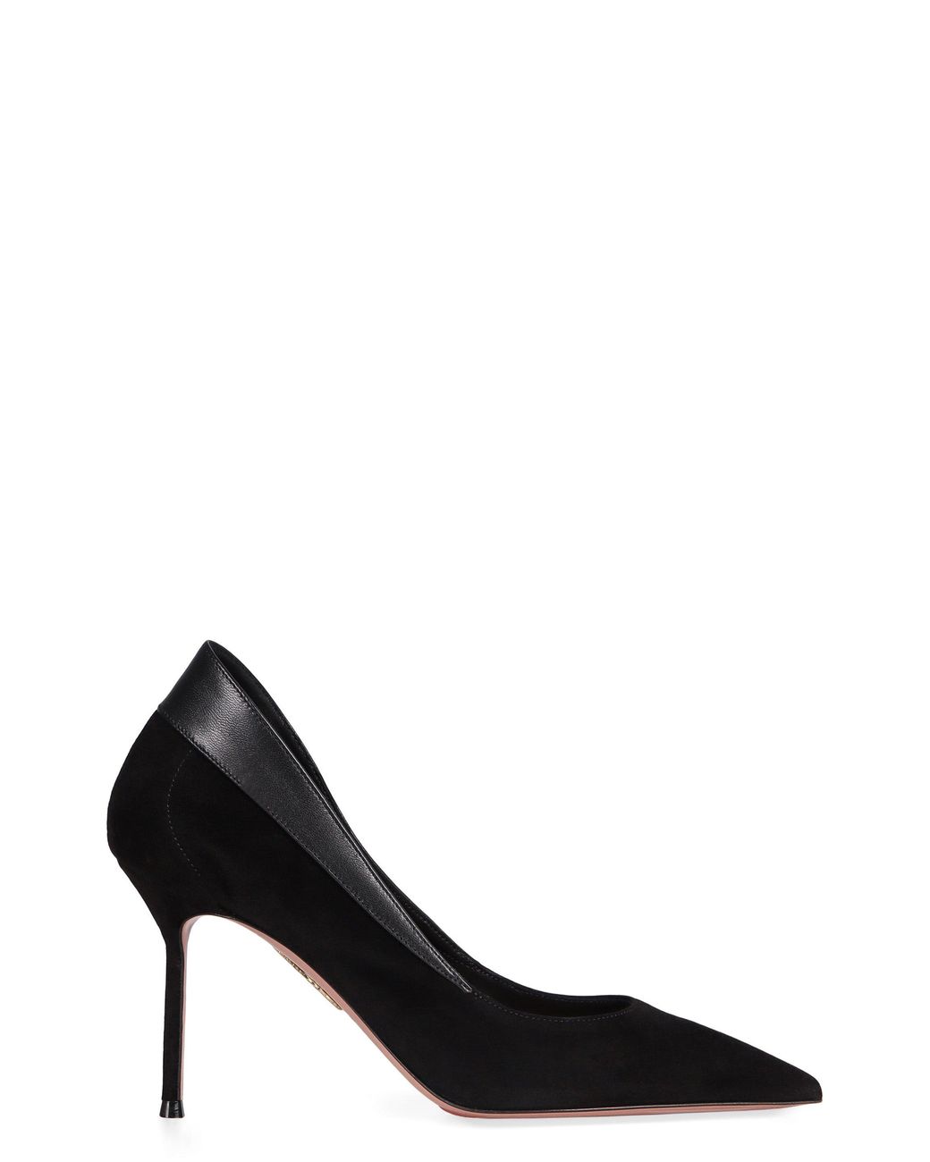 Aquazzura Black Décolleté Suede Glove