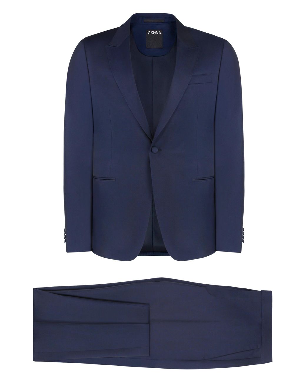 Zegna Blue Wool Blend Two-Piece Suit for men
