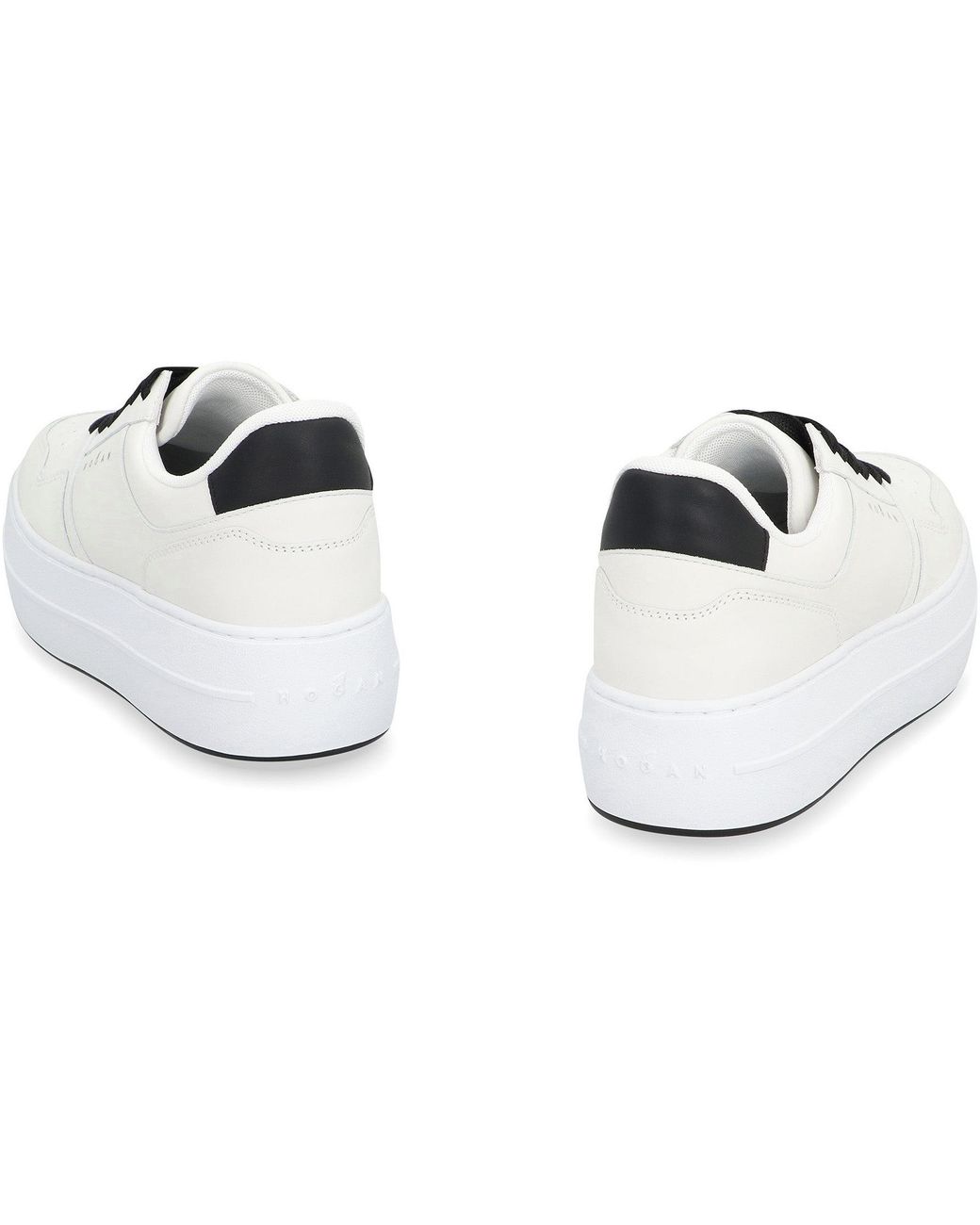 Hogan White Skyscraper Low-Top Sneakers Calf Trainers