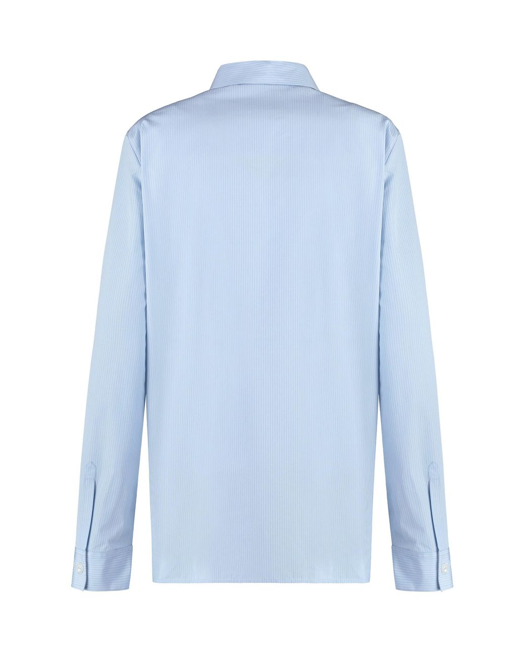 Jil Sander Blue Striped Cotton Shirt
