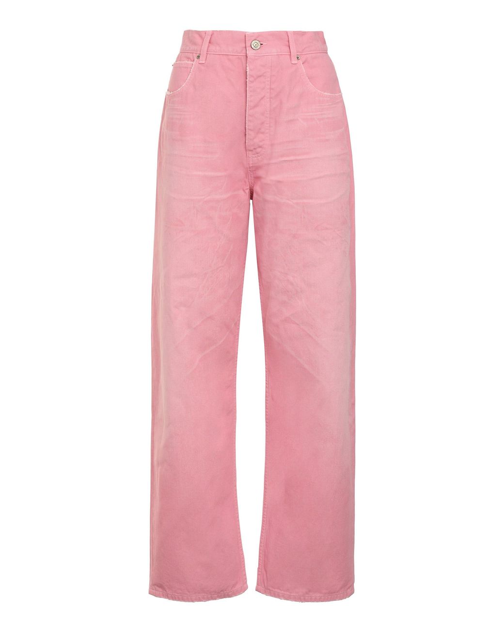 Balenciaga Pink Wide-Leg Jeans