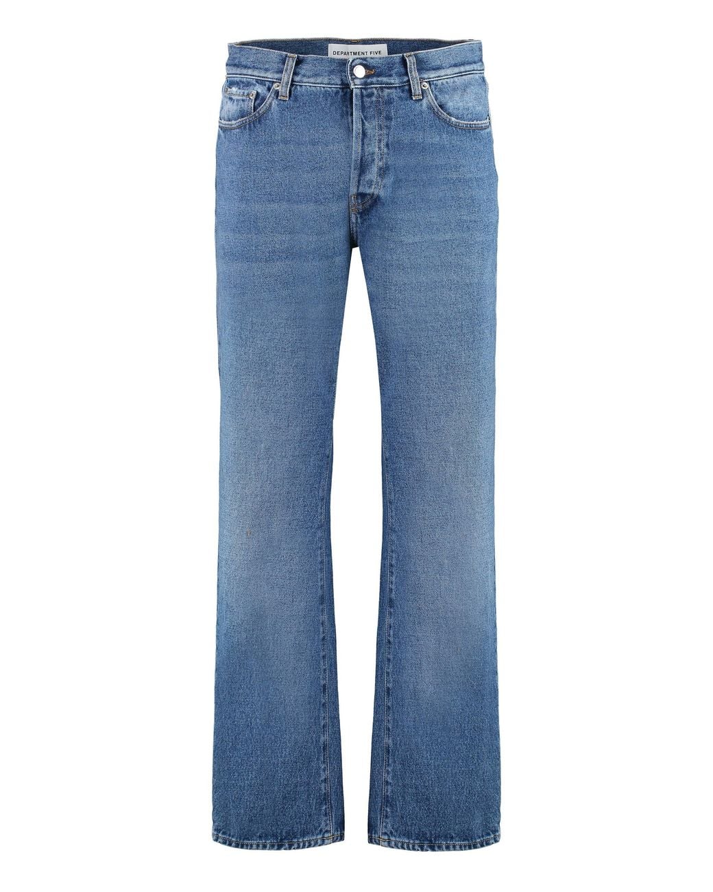 Department 5 Blue Bowl Jeans 5-Pocket Straight-Leg Jeans for men