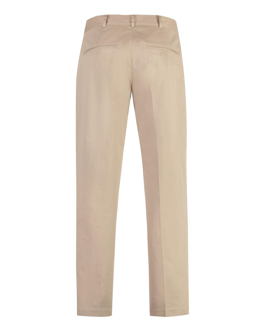 Maison Kitsuné Natural Cotton Trousers for men