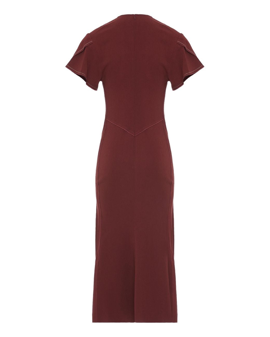 Victoria Beckham Red Midi Dress Eve
