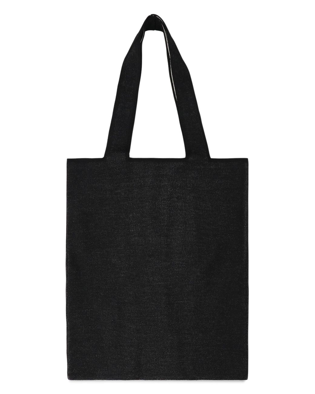 Palm Angels Black Tote Bag With Logo Wool for men
