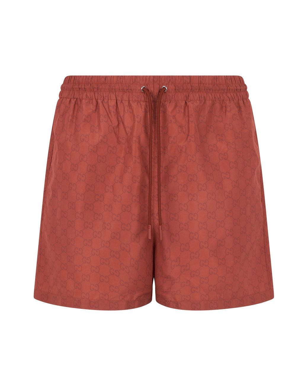 Gucci Red Swimsuit With Monogram Print for men