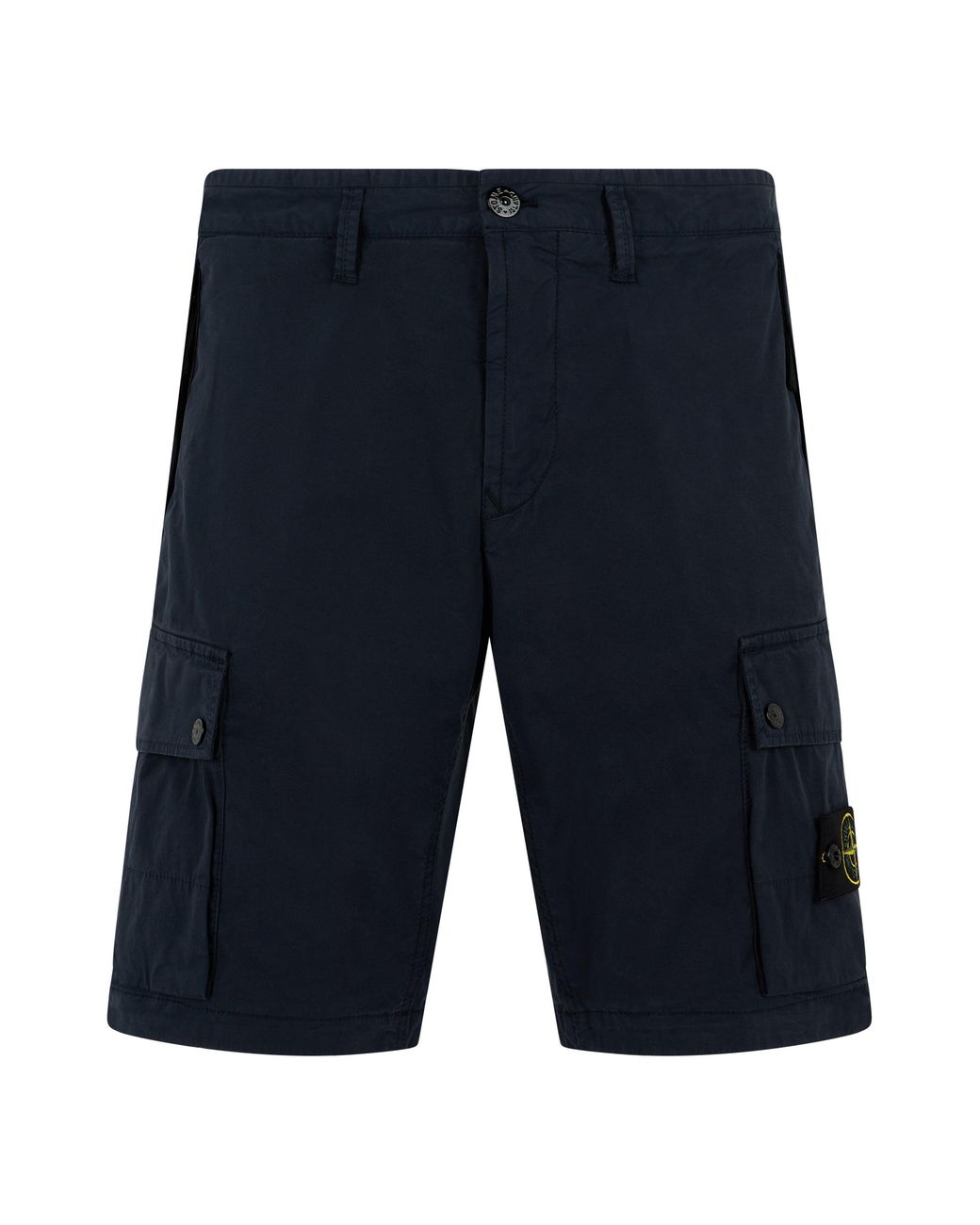 Stone Island Blue Cotton Bermuda for men