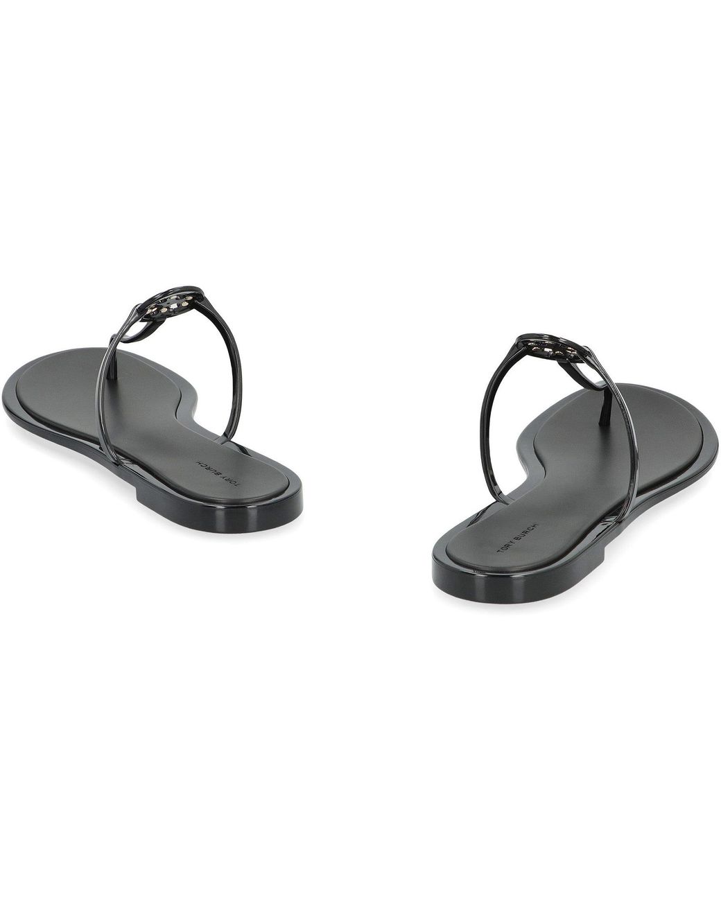 Tory Burch Black Sandals Mini Miller Jelly Perfect Polyurethane
