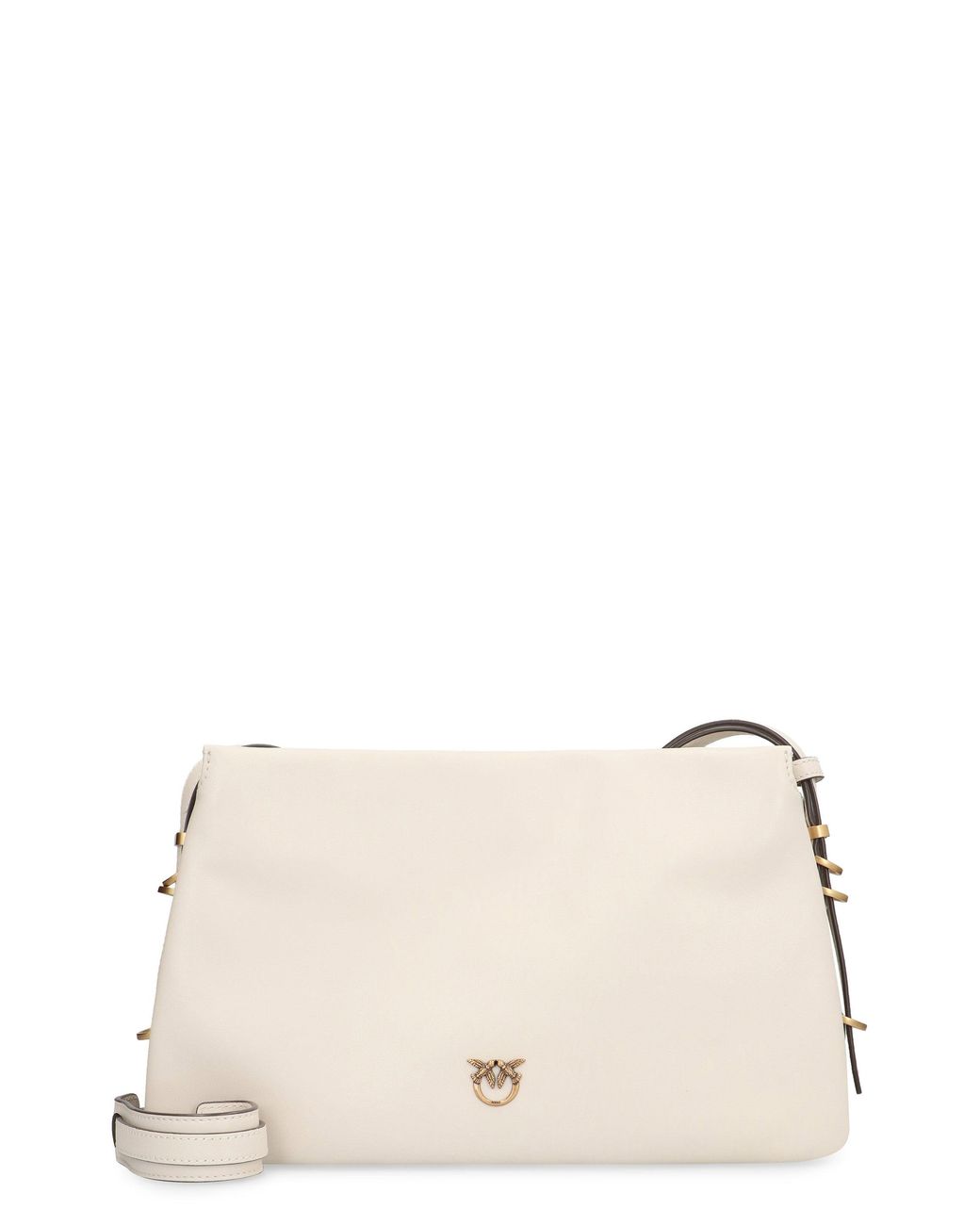 Pinko Natural Leather Crossbody Bag One, Two, Three Calf Shoulder