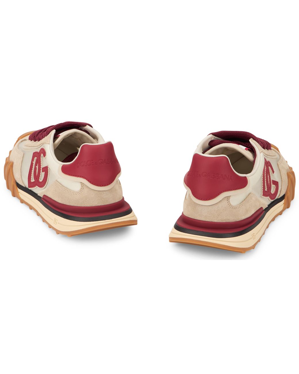 Dolce & Gabbana Pink Sneakers Dg Cushion Suede Polyamide Trainers for men