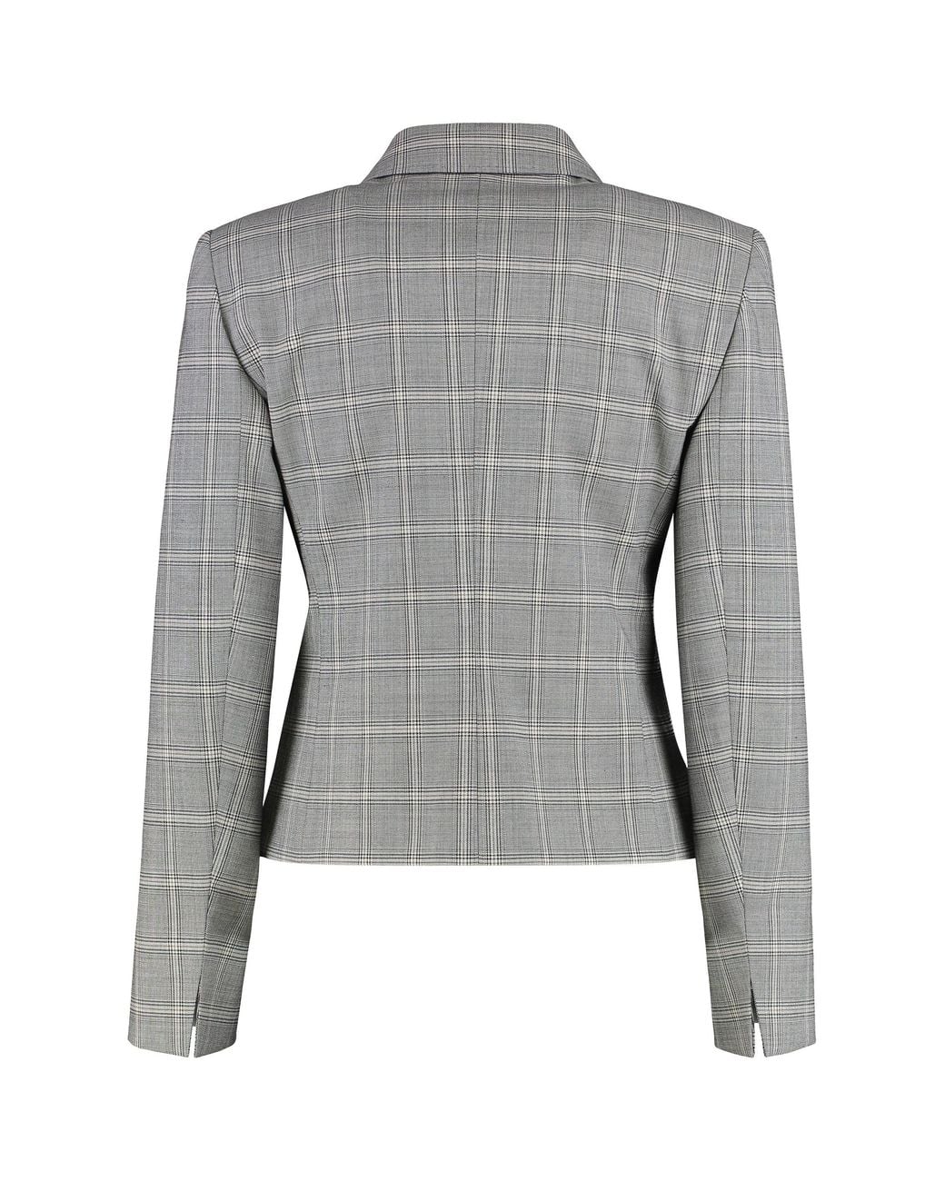 Max Mara Gray Jacket Manto Virgin Wool Blazers