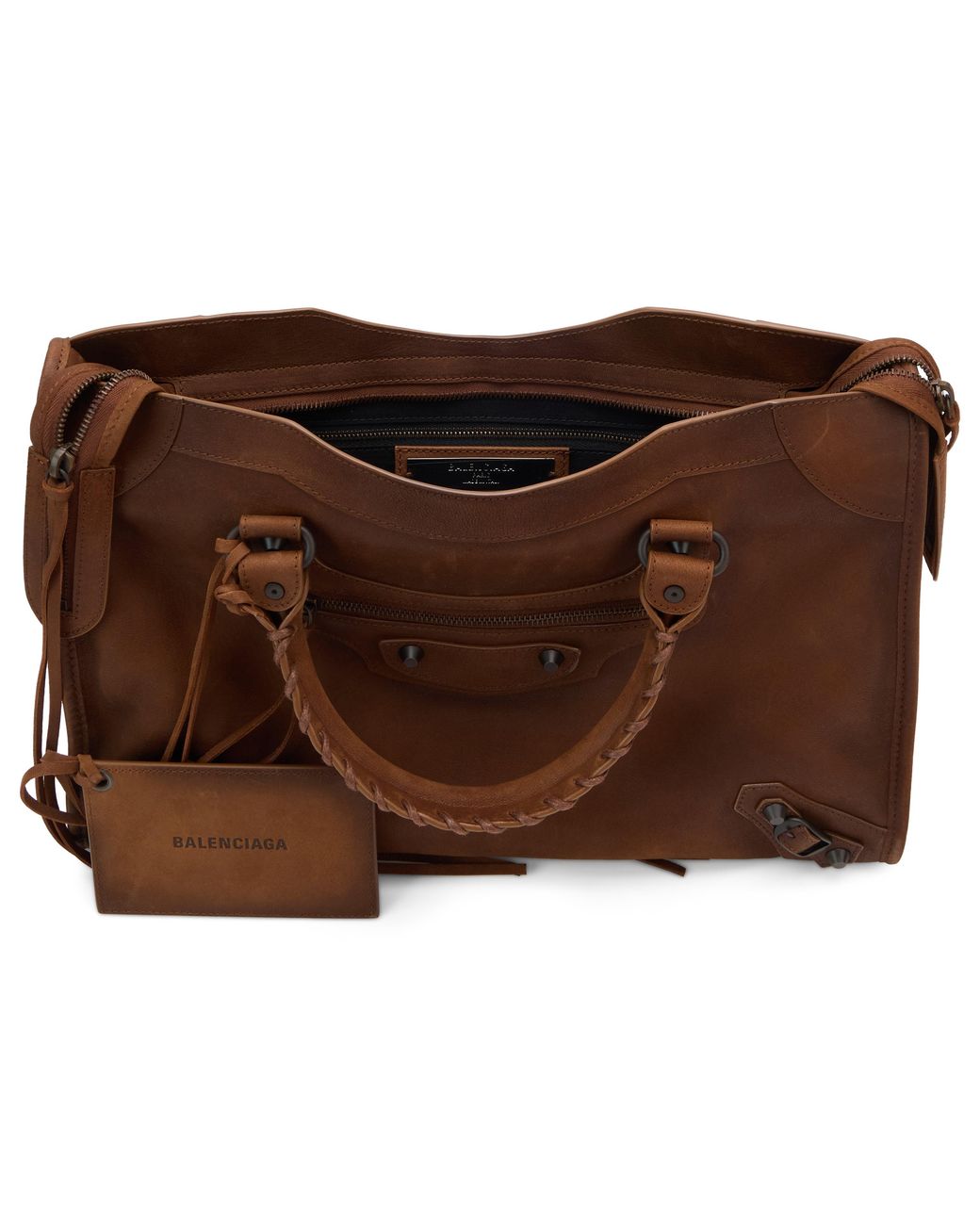 Balenciaga Brown Leather Handbag Le City M