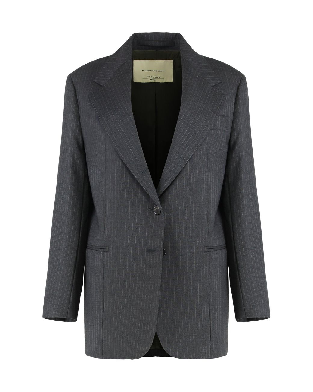 Weekend by Maxmara Black Blazer Wool Virgin Blazers