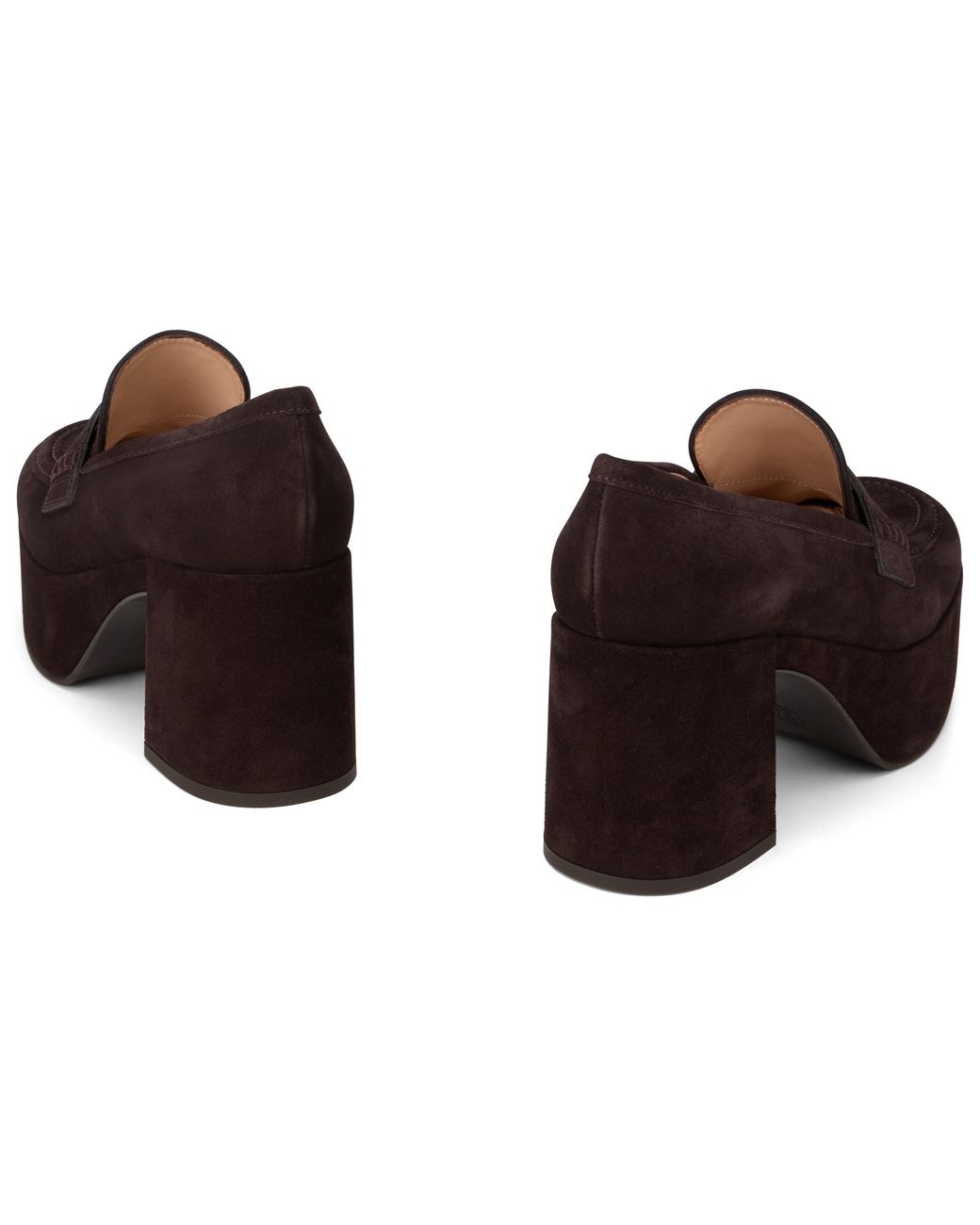 Gianvito Rossi Brown Jenna Loafers With Platform