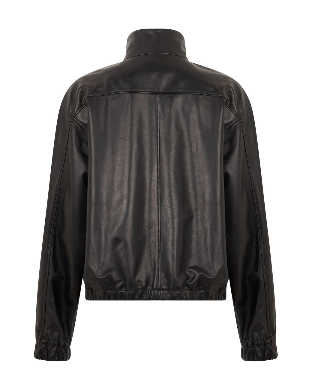 Saint Laurent Black Leather Jacket With Zip for men