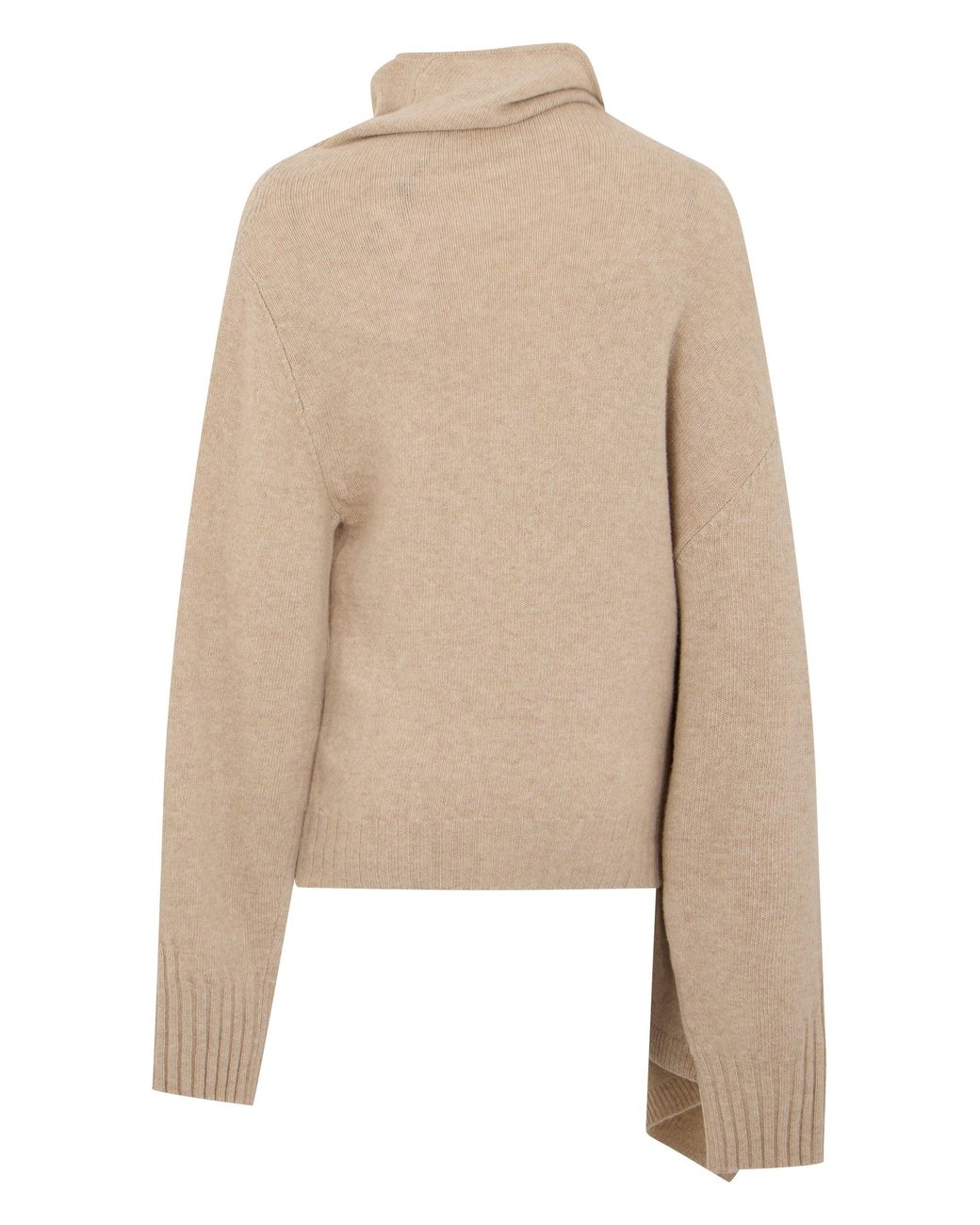 The Attico Natural Asymmetrical Cardigan