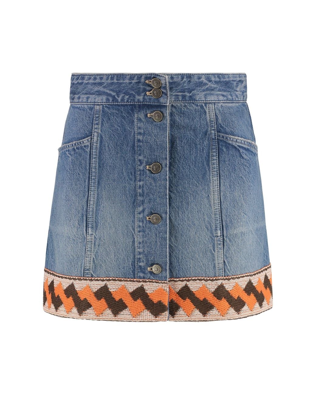Valentino Garavani Blue Mini Skirt